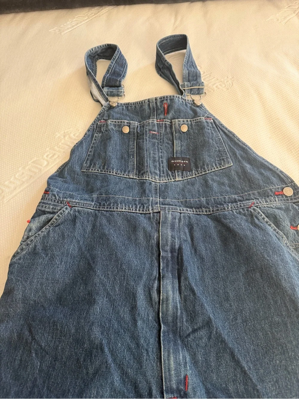 OshKosh B'gosh Vintage-Style Denim Overalls in Dark Blue